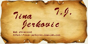 Tina Jerković vizit kartica
